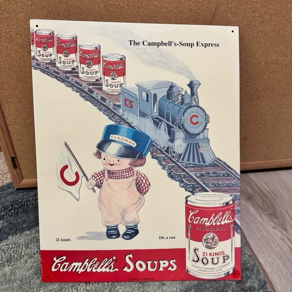 1993 Campbell’s Soup Sign #8 Train AAA Collectible - Picture 3 of 12